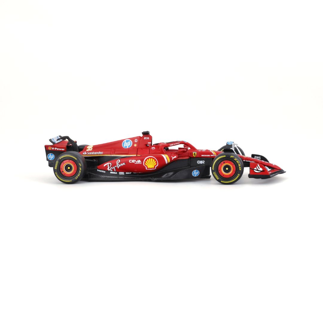 *18-36843 Bburago - Ferrari SF-24 #16 (Leclerc) con casco - Scala 1:43