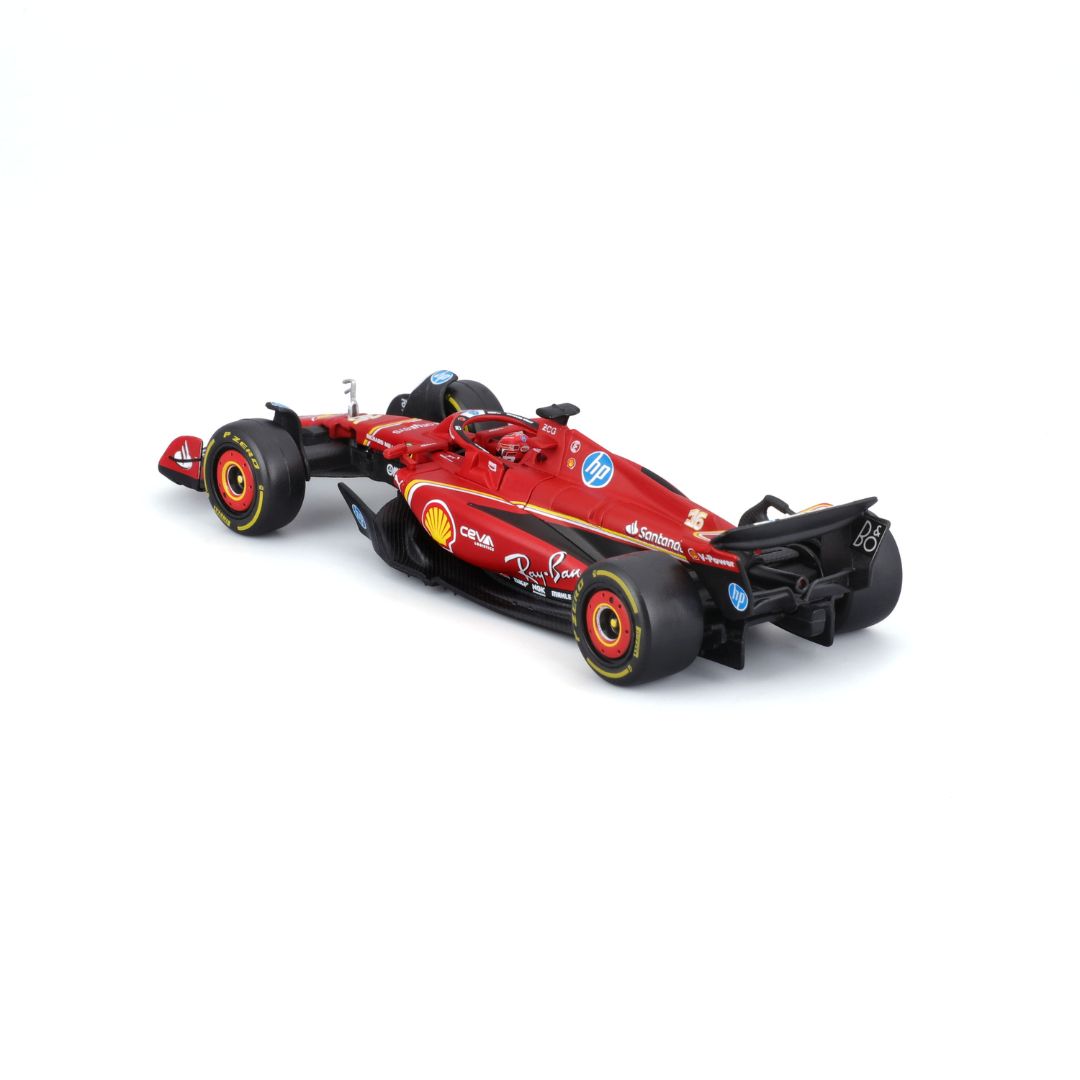 *18-36843 Bburago - Ferrari SF-24 #16 (Leclerc) con casco - Scala 1:43