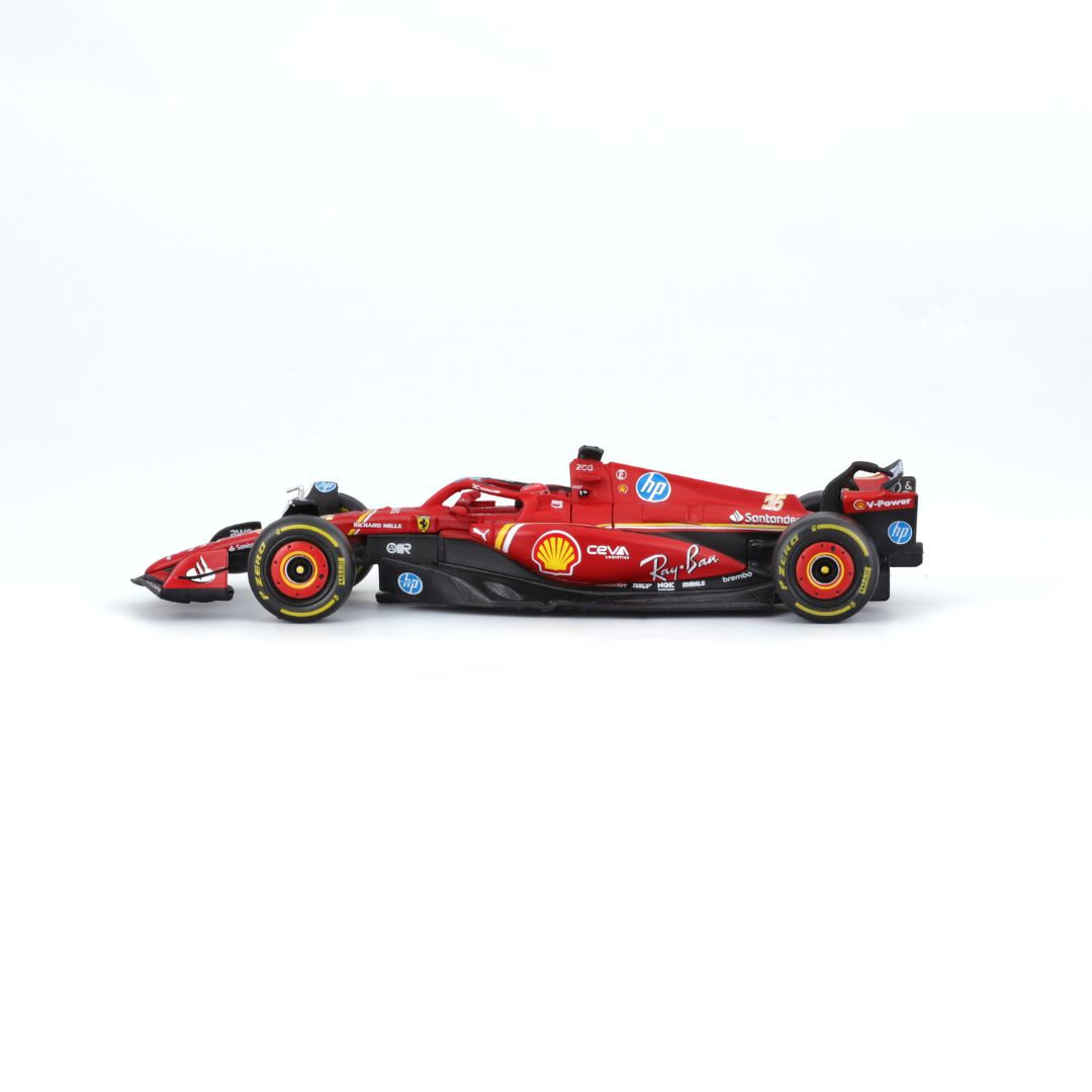 *18-36843 Bburago - Ferrari SF-24 #16 (Leclerc) con casco - Scala 1:43