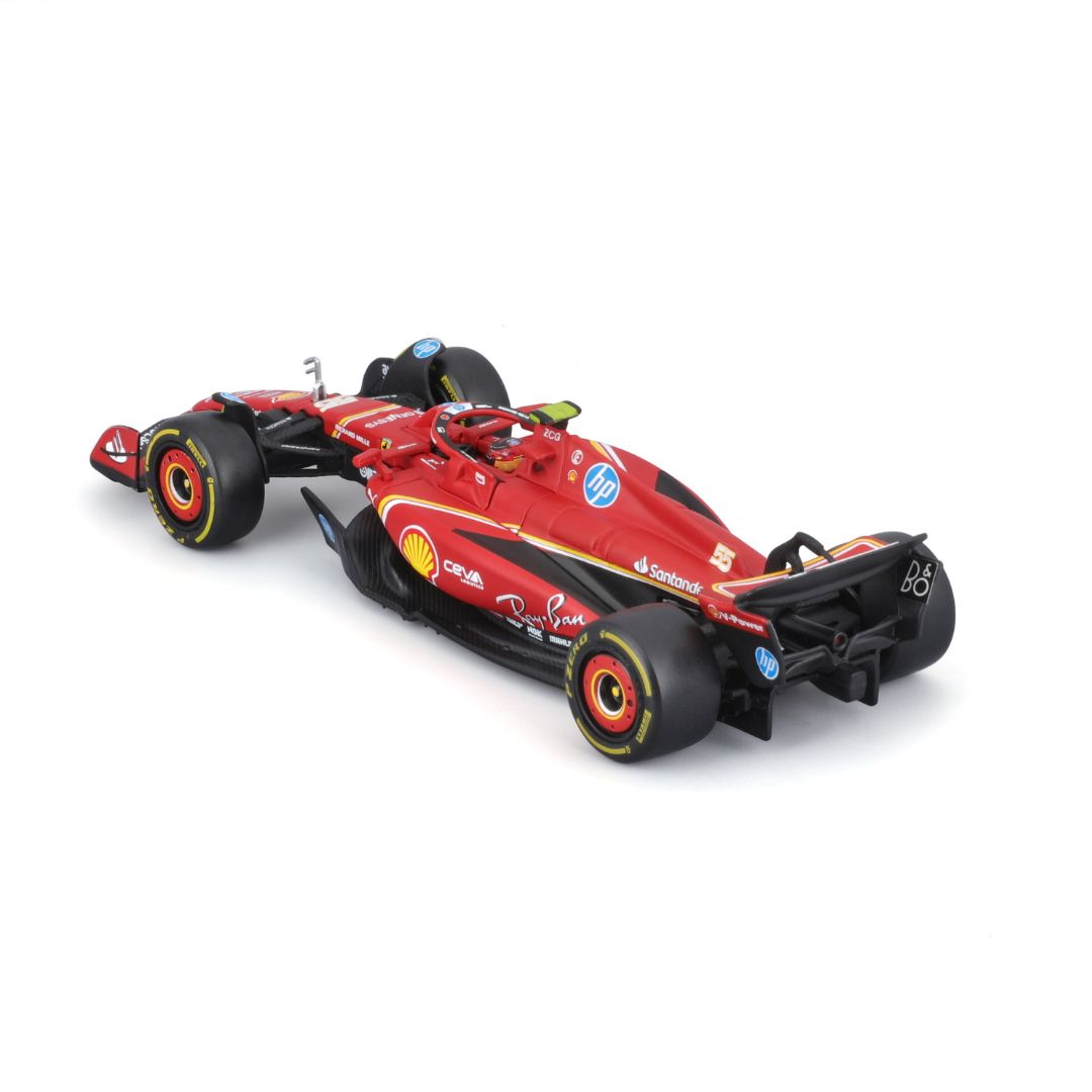 *18-36843S Bburago - Ferrari SF-24 #55 (Sainz) con casco - Scala 1:43