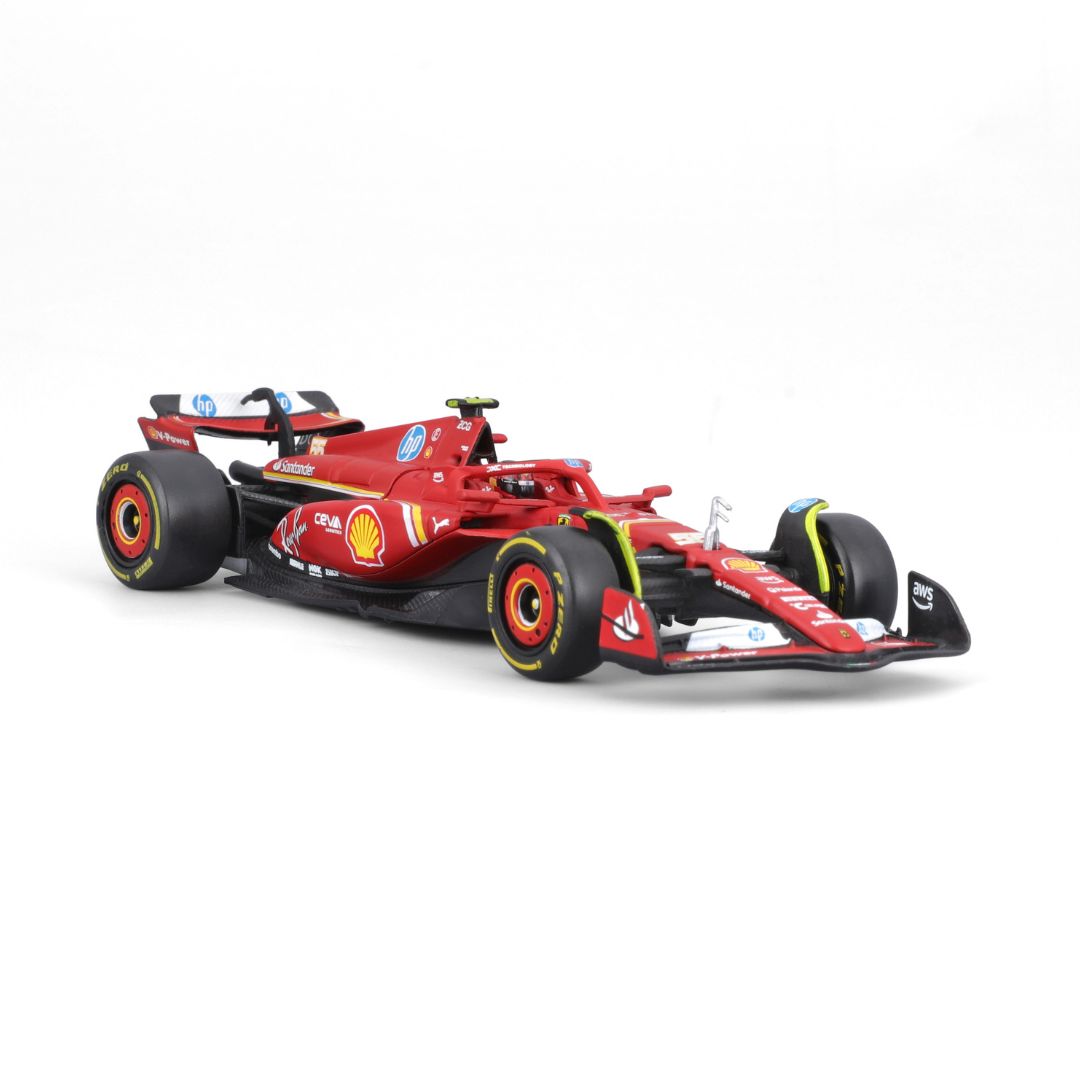 *18-36843S Bburago - Ferrari SF-24 #55 (Sainz) con casco - Scala 1:43