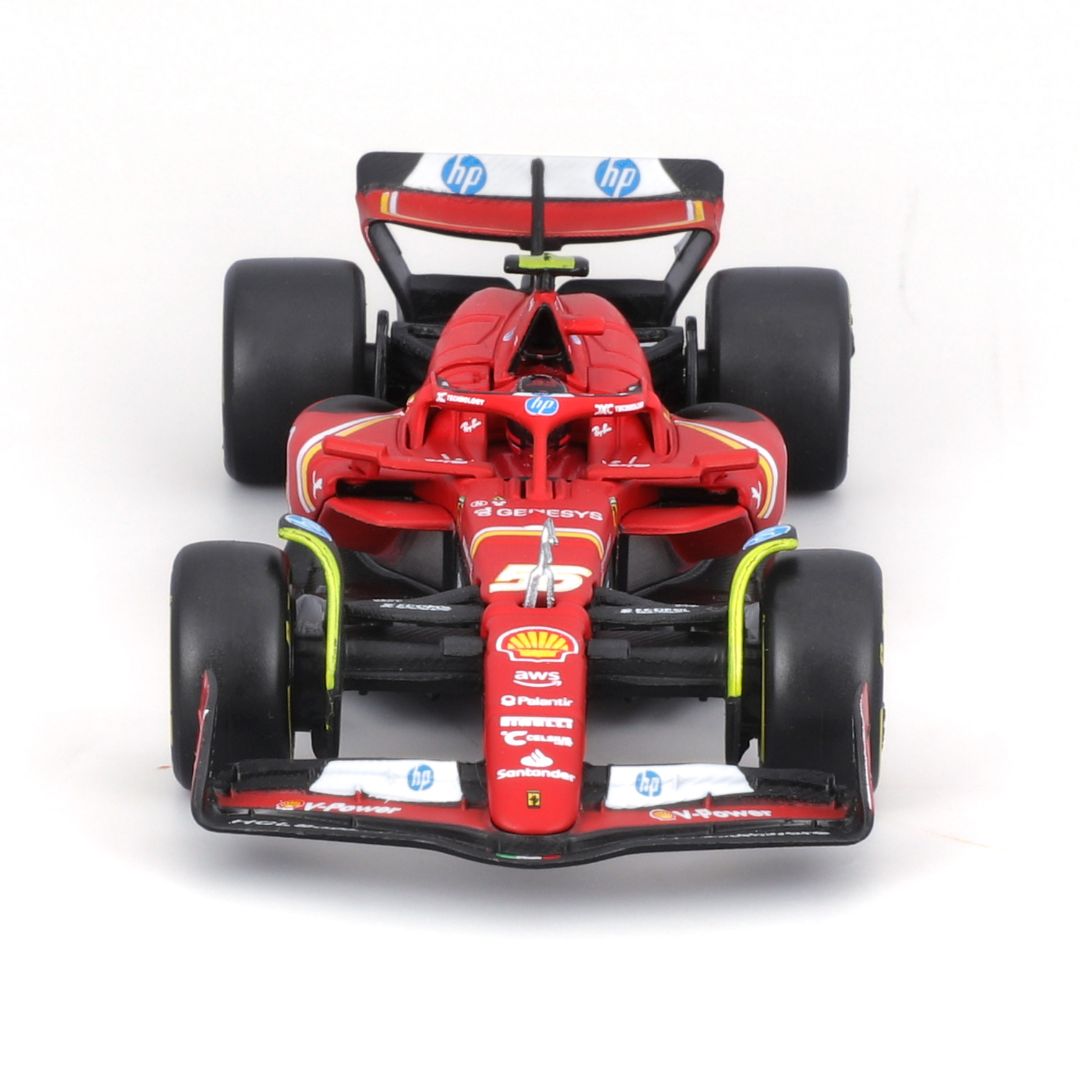 *18-36843S Bburago - Ferrari SF-24 #55 (Sainz) con casco - Scala 1:43