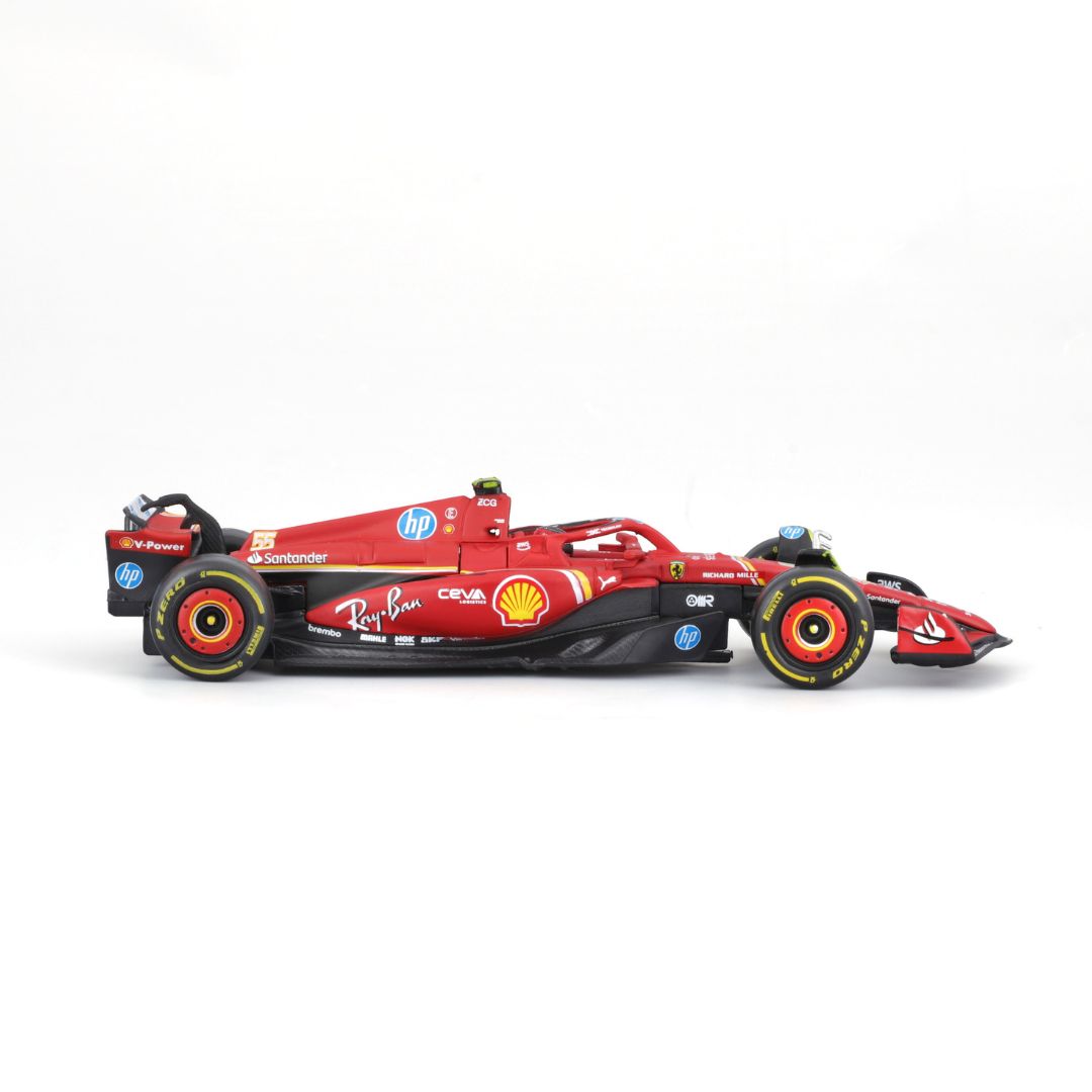 *18-36843S Bburago - Ferrari SF-24 #55 (Sainz) con casco - Scala 1:43