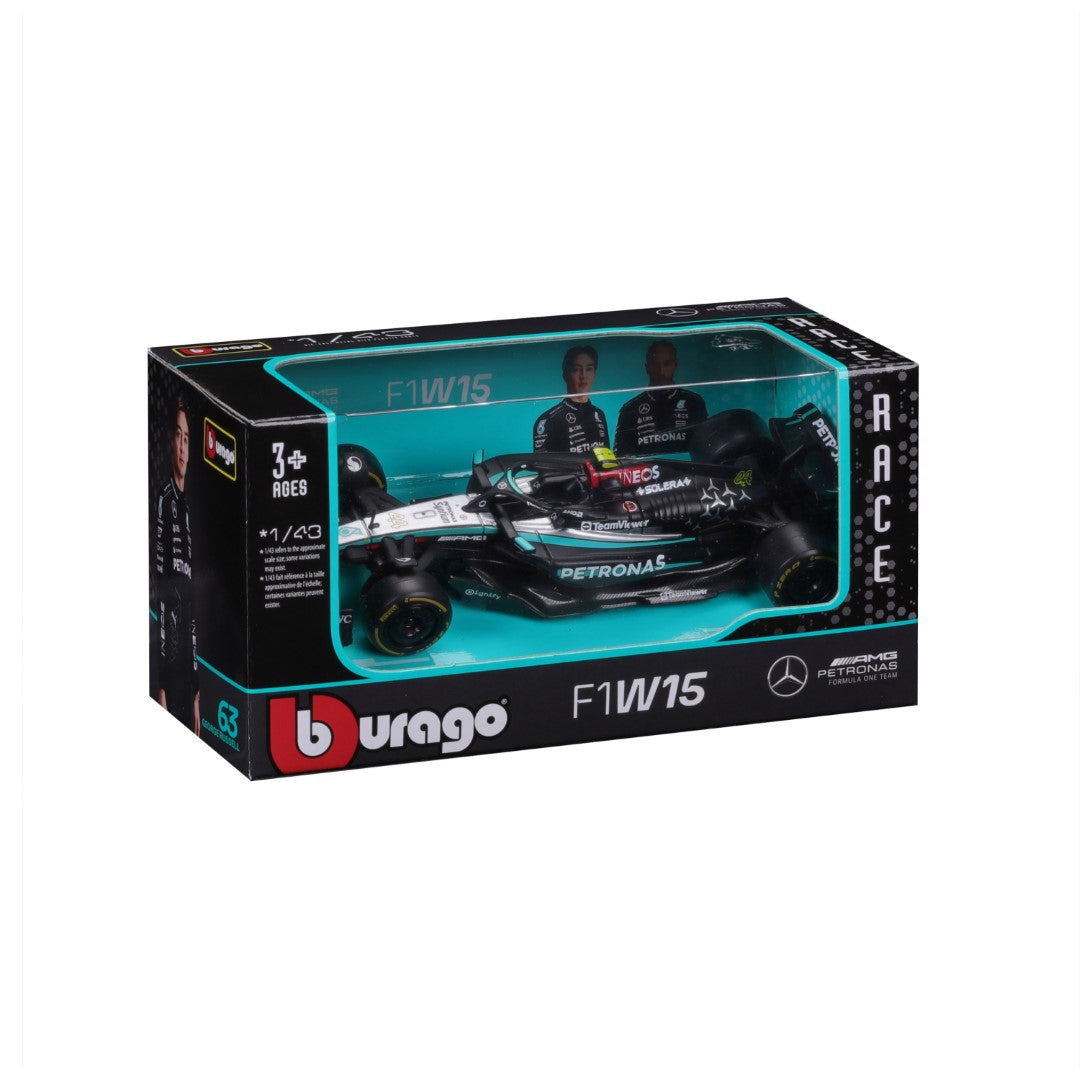 *18-38208H Bburago Race - Mercedes F1 W15 E-Performance #44 Hamilton