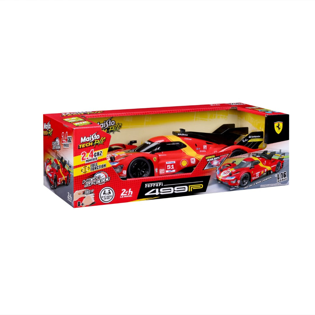 82861 Bburago Maisto Tech Ferrari 499P LMH (2023)Le Mans Champion 1:16