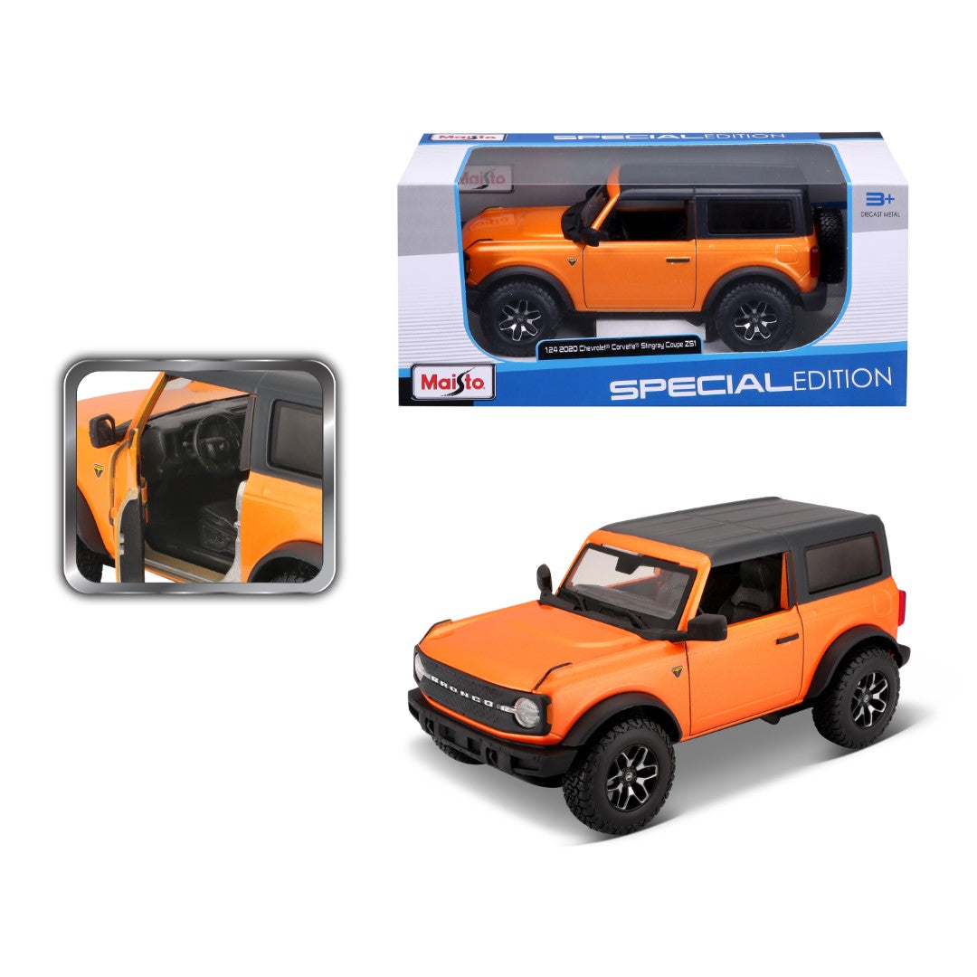 31530 OG Bburago Maisto - Ford Bronco Badlands 2 porte (2021), arancio