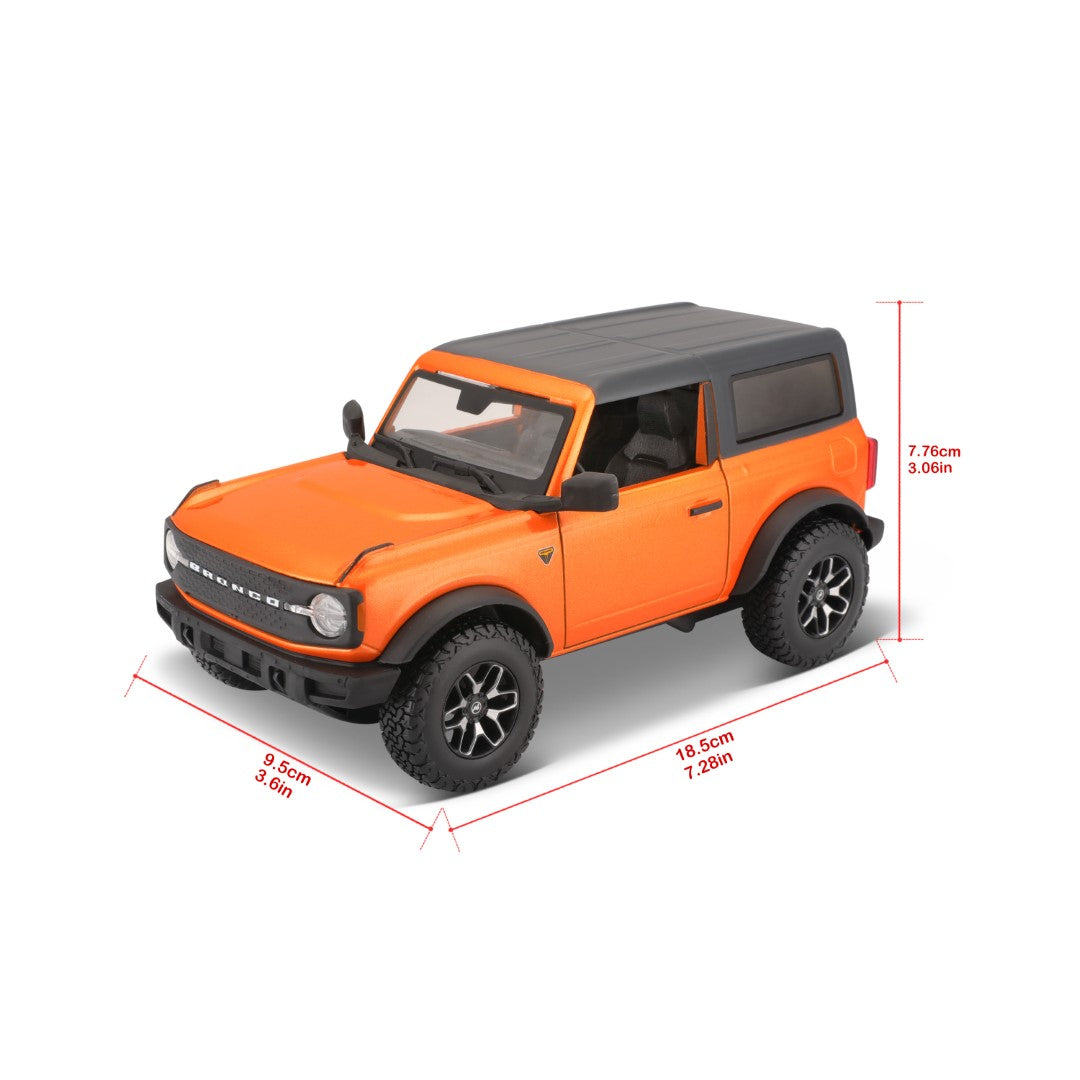 31530 OG Bburago Maisto - Ford Bronco Badlands 2 porte (2021), arancio