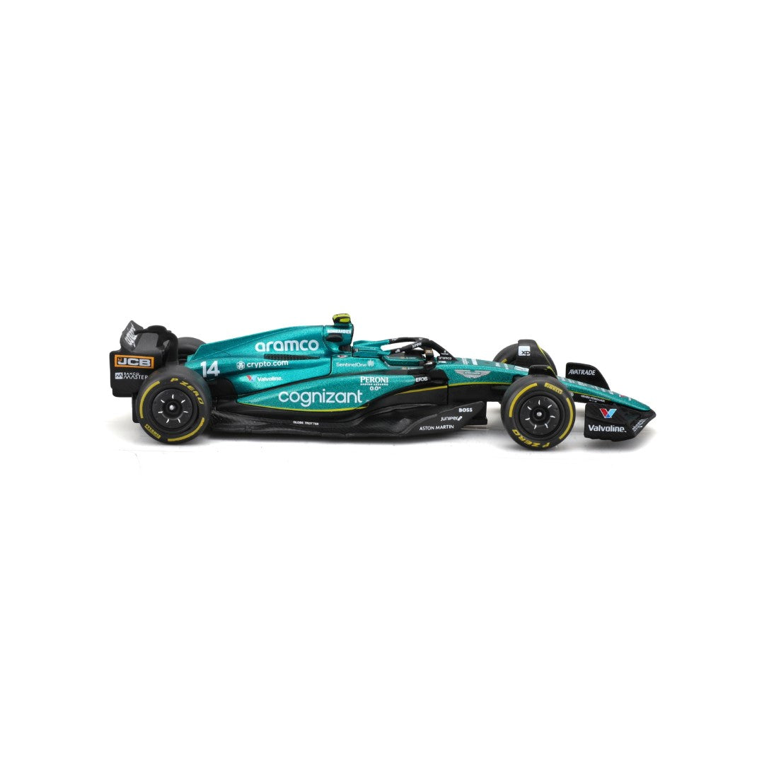 *18-38190A Bburago Race - Aston Martin AMR23 #14 (Alonso) - Scala 1:43