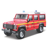 18-32003 Bburago - Land Rover Defender 110 - Vigili del fuoco o Polizia