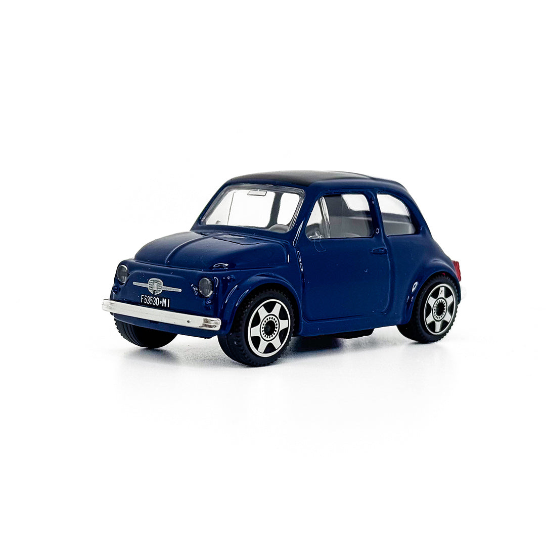 *18-30046 Bburago - Fiat 500 (1965), blu - Scala 1:43