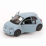 *18-21110 Bburago - Fiat 500e (2023), celeste - Scala 1:24