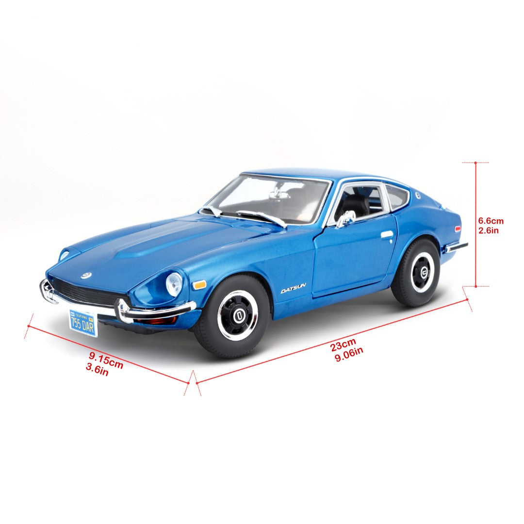 31170 BU Bburago Maisto - Datsun 240Z (1971), blu - Scala 1:18