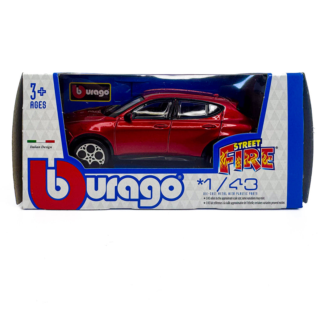 *18-30468 Bburago Street Fire - Alfa Romeo Tonale, rossa - Scala 1:43