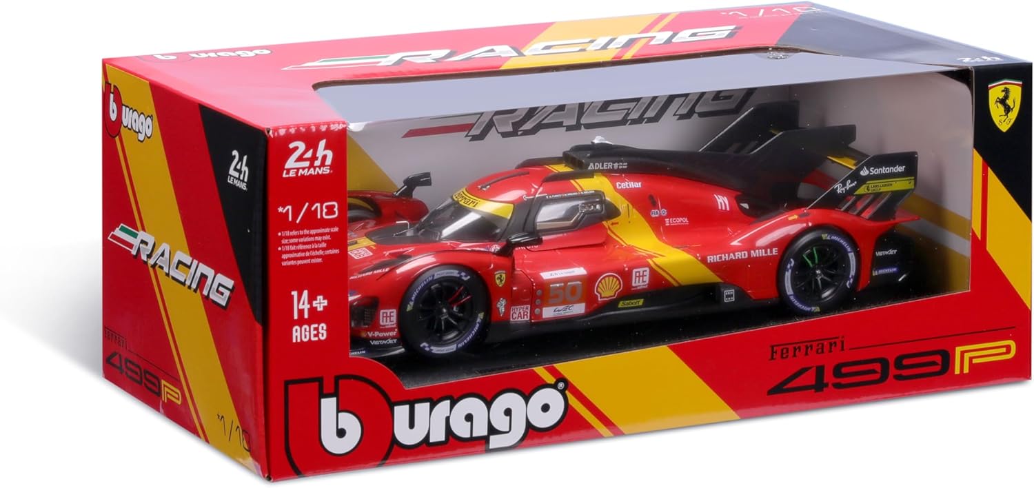 *18-16303 Bburago Racing - Ferrari 499LMH #50 - 24h Le Mans Champion - 1:18