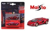 15706 Bburago Maisto - Speed Icon: Lamborghini Sian FKP 37, rossa - Scala 1:64