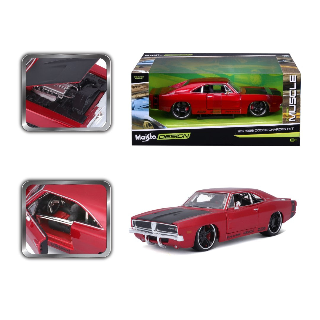 32537 Bburago Maisto - Classic Muscle: Dodge Charger R/T (1969) - 1:25