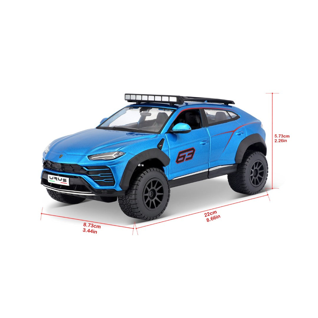 32533 Bburago Maisto - Off-Road Series: Lamborghini Urus, blu - Scala 1:24