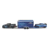 11404-1 Bburago Maisto - Team Hauler: 2 Chevrolet + Car Trailer - 1:64