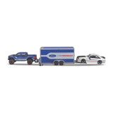 11404-2 Bburago Maisto - Team Hauler: 2 Ford + rimorchio auto - 1:64