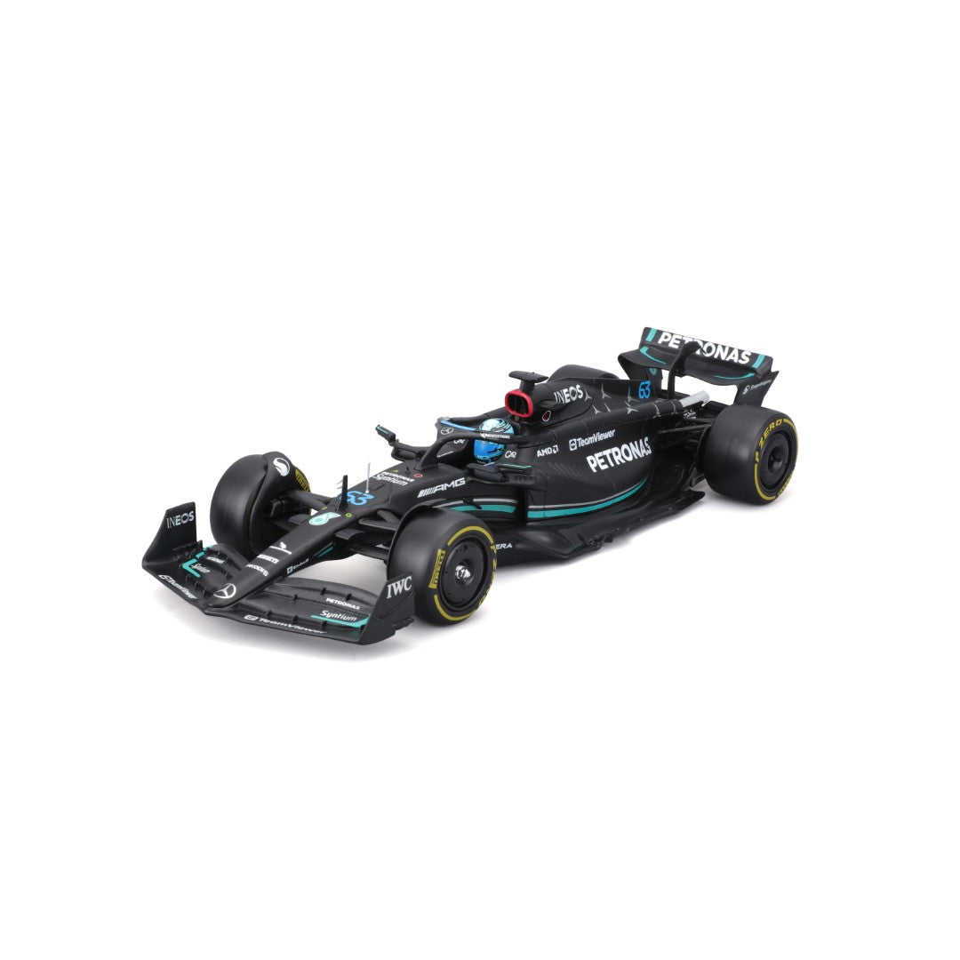 18-28028 Bburago Race - Mercedes AMG F1 W14 E Performance #63 - 1:24