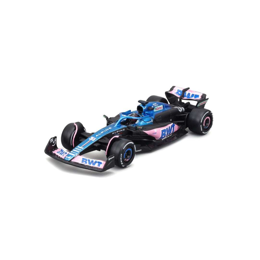 18-38073 Bburago Race - BWT Alpine F1 Team A523 #31, con casco - 1:43