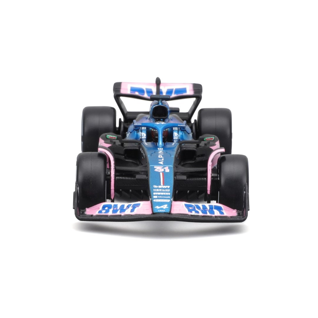 18-38073 Bburago Race - BWT Alpine F1 Team A523 #31, con casco - 1:43