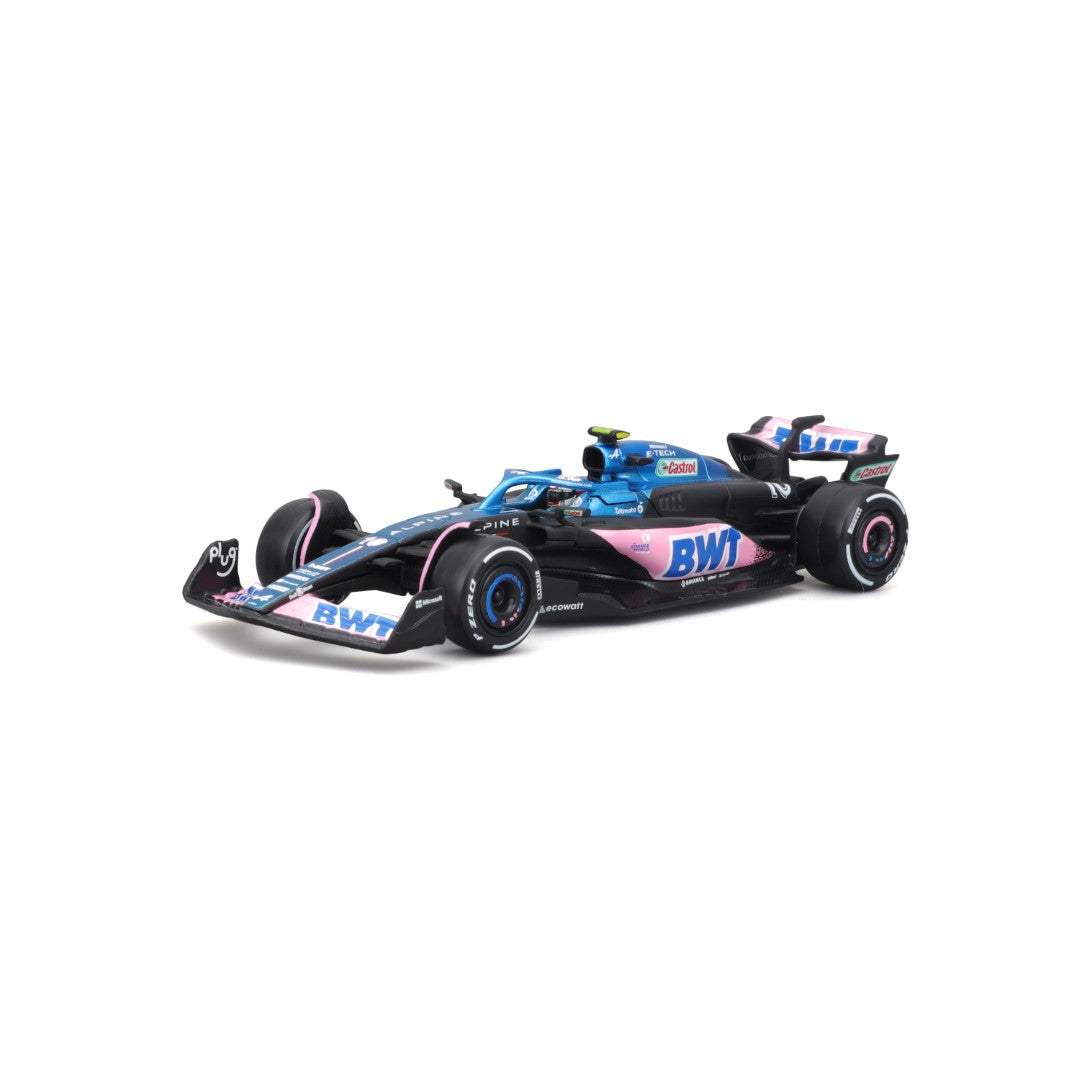 18-38073 Bburago Race - BWT Alpine F1 Team A523 #10, con casco - 1:43