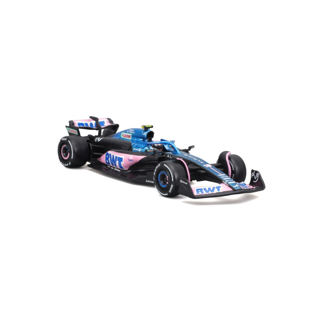 18-38073 Bburago Race - BWT Alpine F1 Team A523 #10, con casco - 1:43