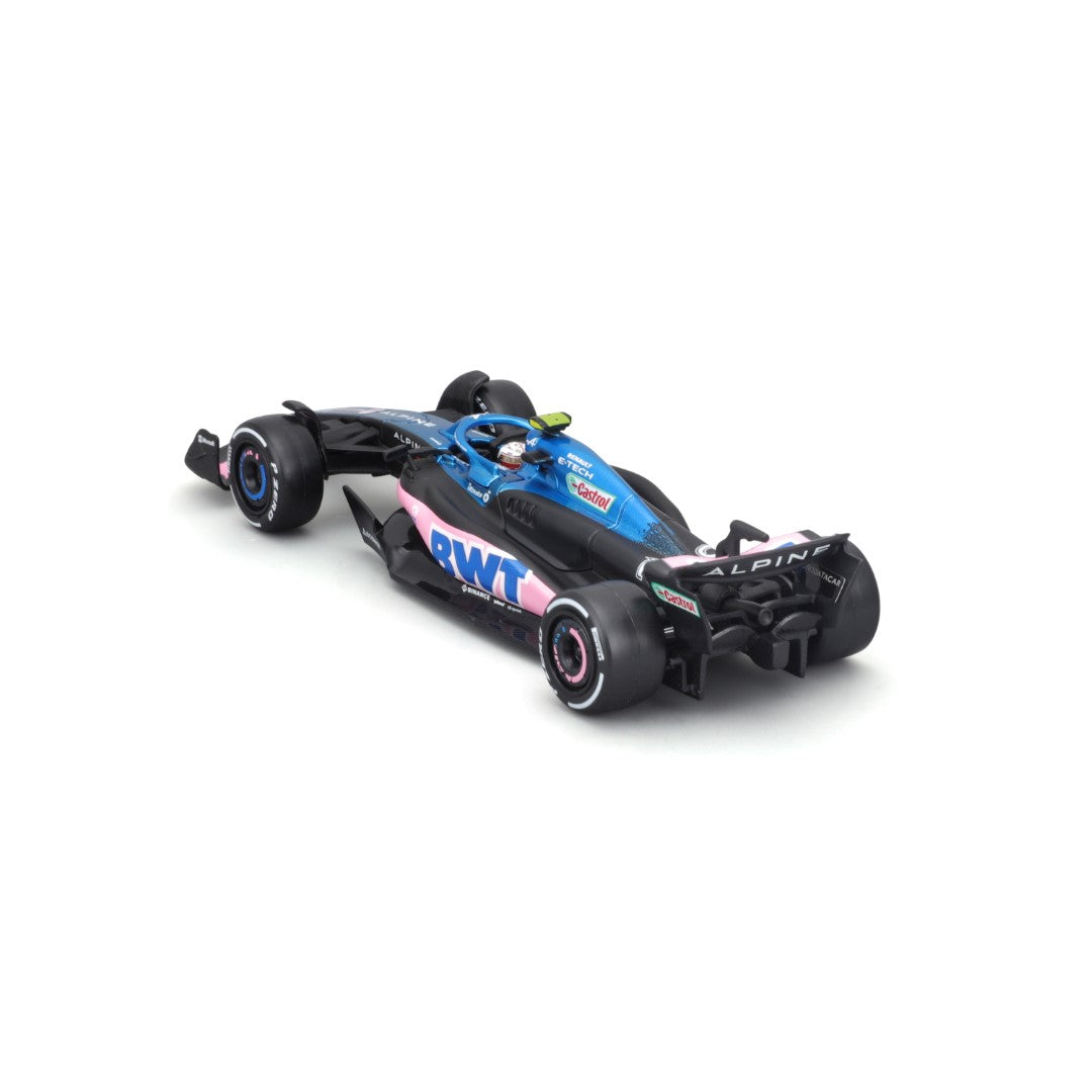 18-38073 Bburago Race - BWT Alpine F1 Team A523 #10, con casco - 1:43