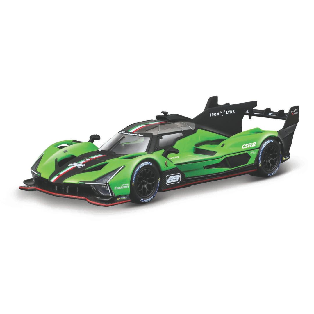 18-38315 Bburago Race - Lamborgini SC63, verde - Scala 1:43