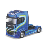 18-32206 Bburago Street Fire - Haulers Cabs: Scania 770 S, blu - Scala 1:43