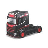 18-32207 Bburago Street Fire - Haulers Cabs: Scania 770 S, nero - Scala 1:43