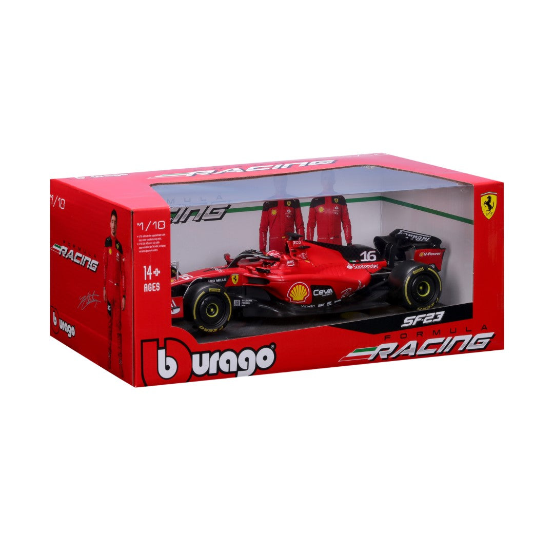 18-16812 Bburago Ferrari Racing - Ferrari SF-23, con casco #16 - Scala 1:18