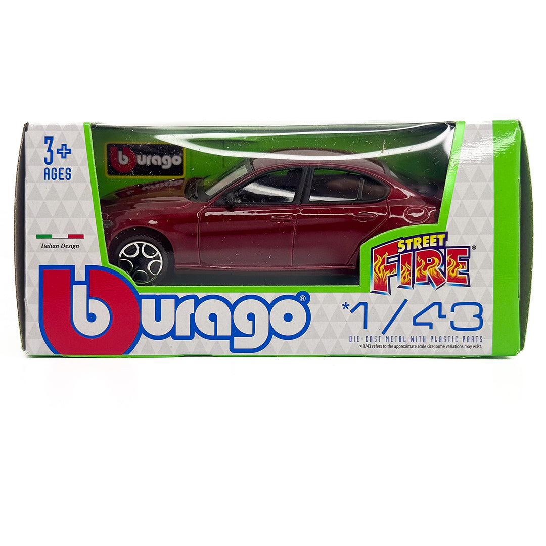 18-30329 Bburago Street Fire - Alfa Romeo Giulia, rossa - Scala 1:43