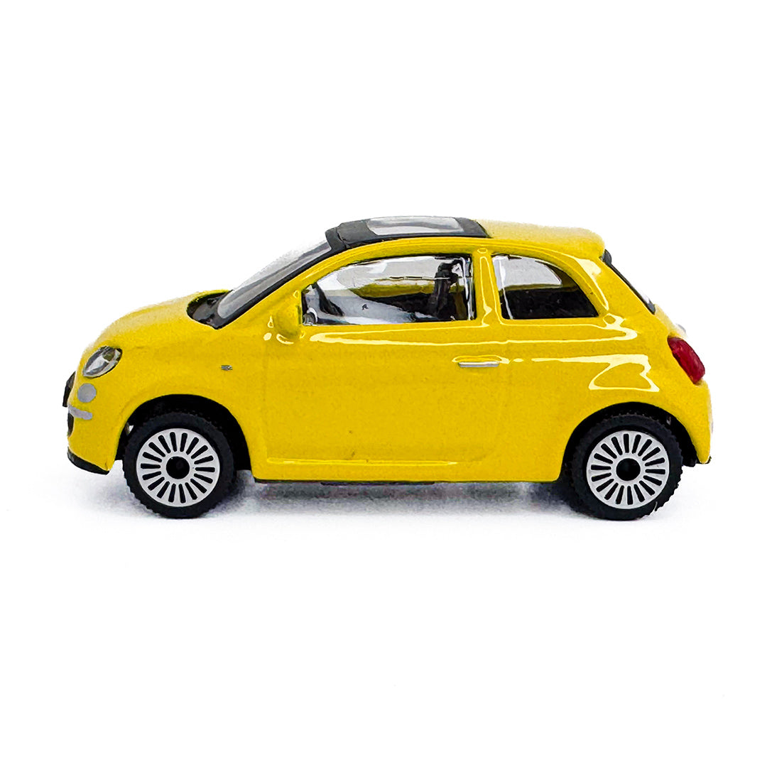 01277 Bburago Street Fire - Fiat 500, gialla - Scala 1:43