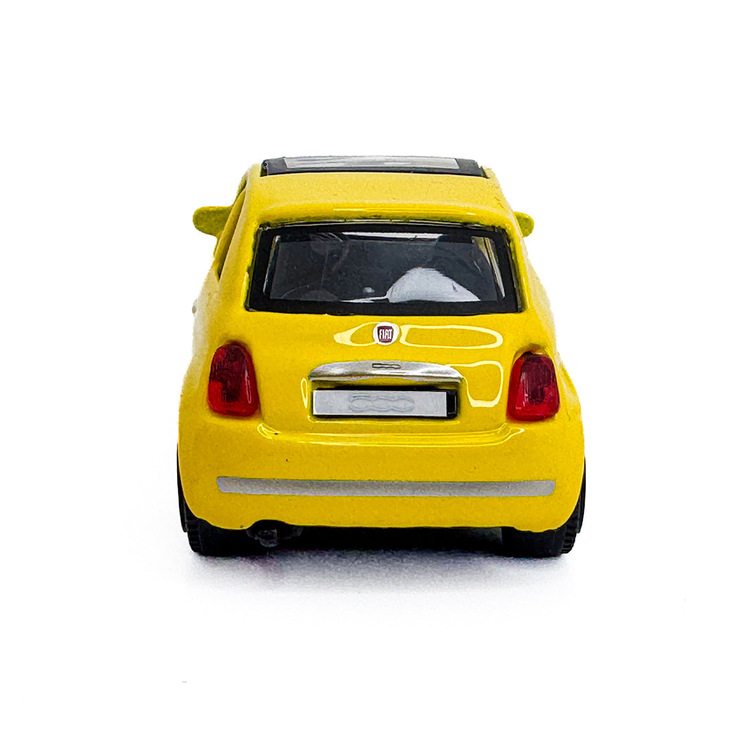 01277 Bburago Street Fire - Fiat 500, gialla - Scala 1:43