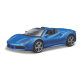 18-36000 Bburago Ferrari Race&Play - Ferrari 488 Spider, blu -  Scala 1:43