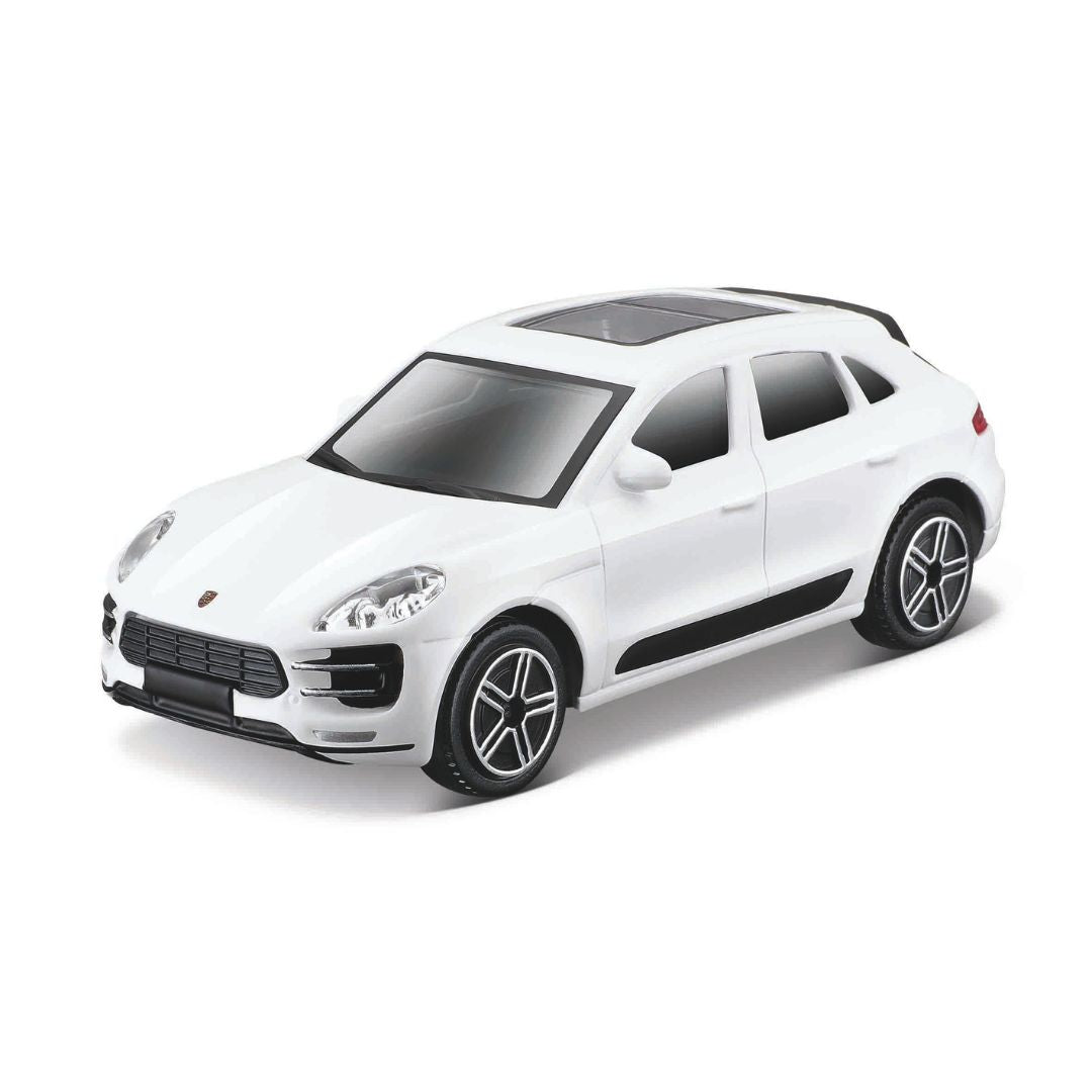 18-30299 Bburago Street Fire - Porsche Macan, bianca - Scala 1:43