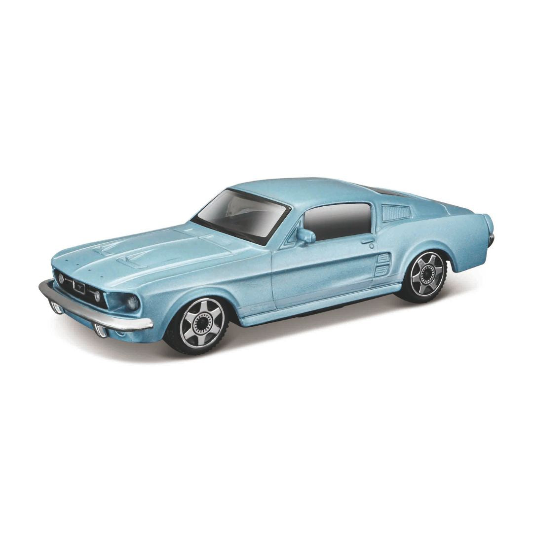 18-30215 Bburago Street Fire - Ford Mustang GT, blu - Scala 1:43