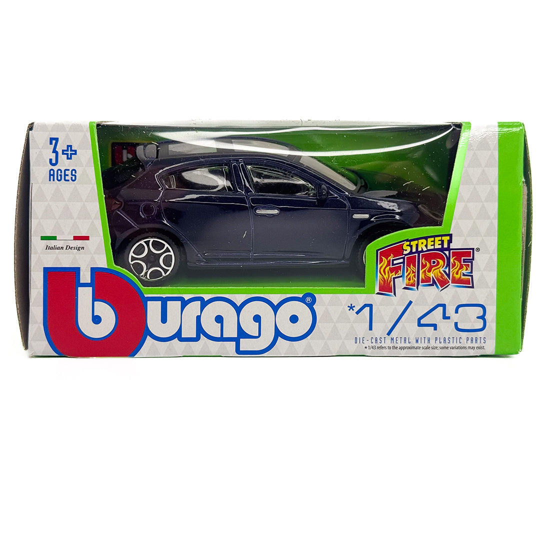 18-30223 Bburago Street Fire - Alfa Romeo Giulietta, blu - Scala 1:43