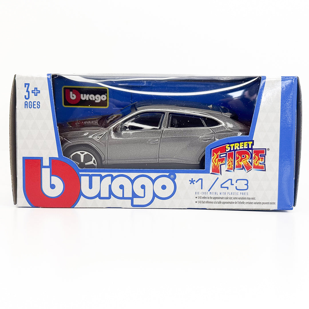 18-30392 Bburago Street Fire - Lamborghini Urus, grigia  - Scala 1:43