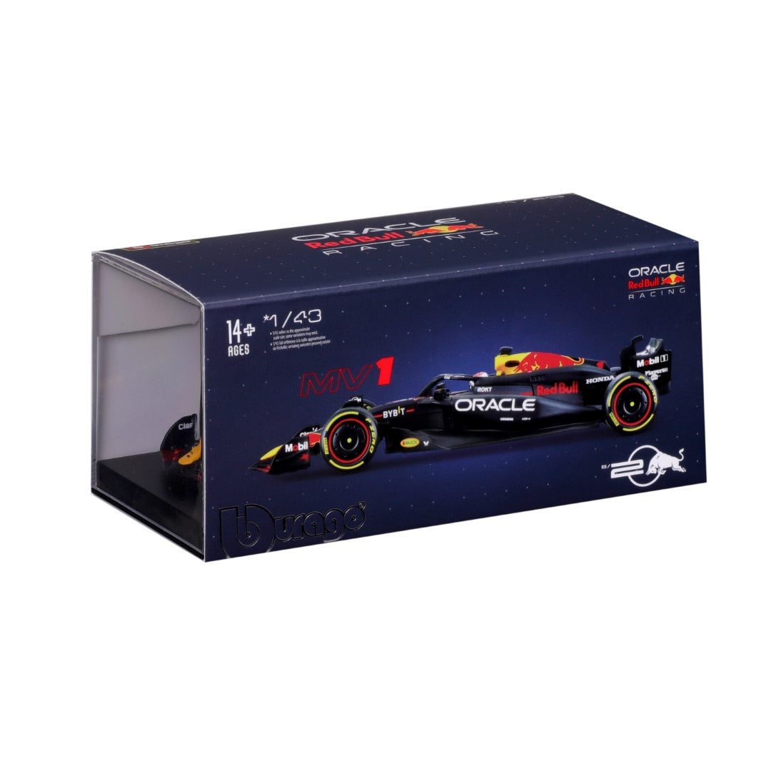 18-38098V Bburago - Red Bull RB20 #1 (Verstappen), con casco - 1:43