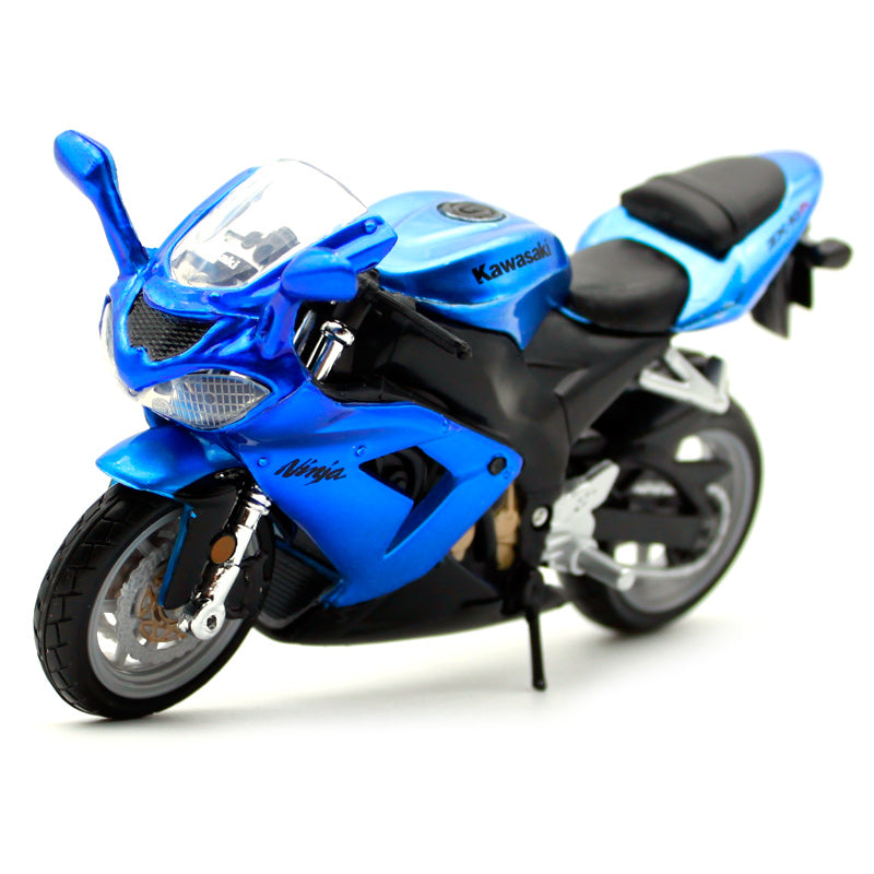 18-51030 Bburago - Kawasaki Ninja ZX-10R, blu - Scala 1:18