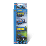 12563 Bburago - Mini Work Machine: Pack con trattore New Holland + accessori