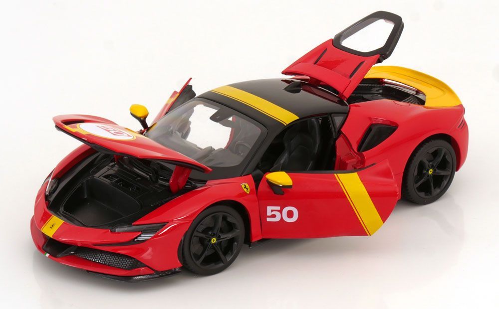 18-16021 Bburago Ferrari R&P SF90 Stradale Le Mans livery 1:18