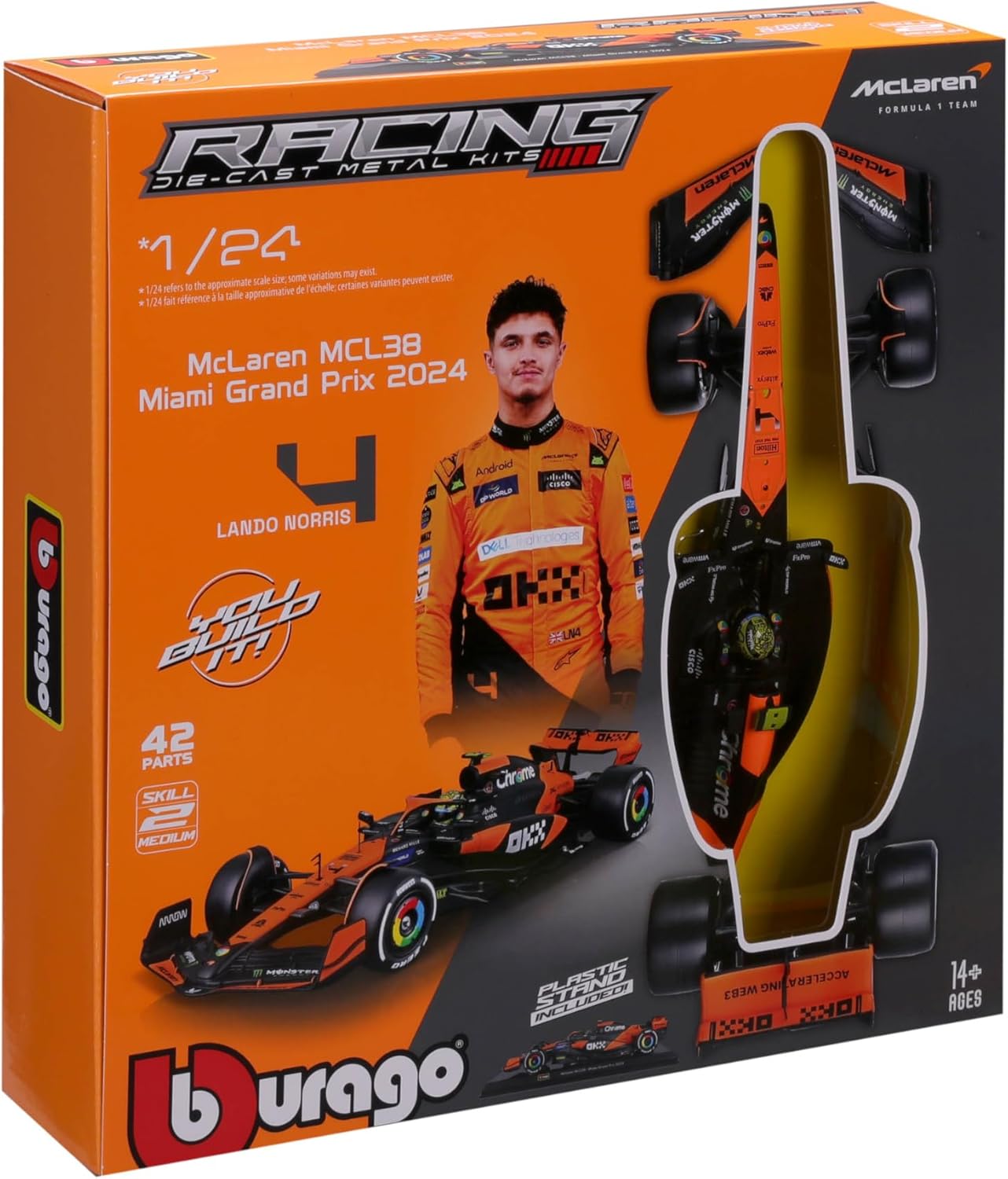 * 18-28504 MODEL KIT MCLAREN MCL38 20241:24 Norris Formula 1 da Assemblare