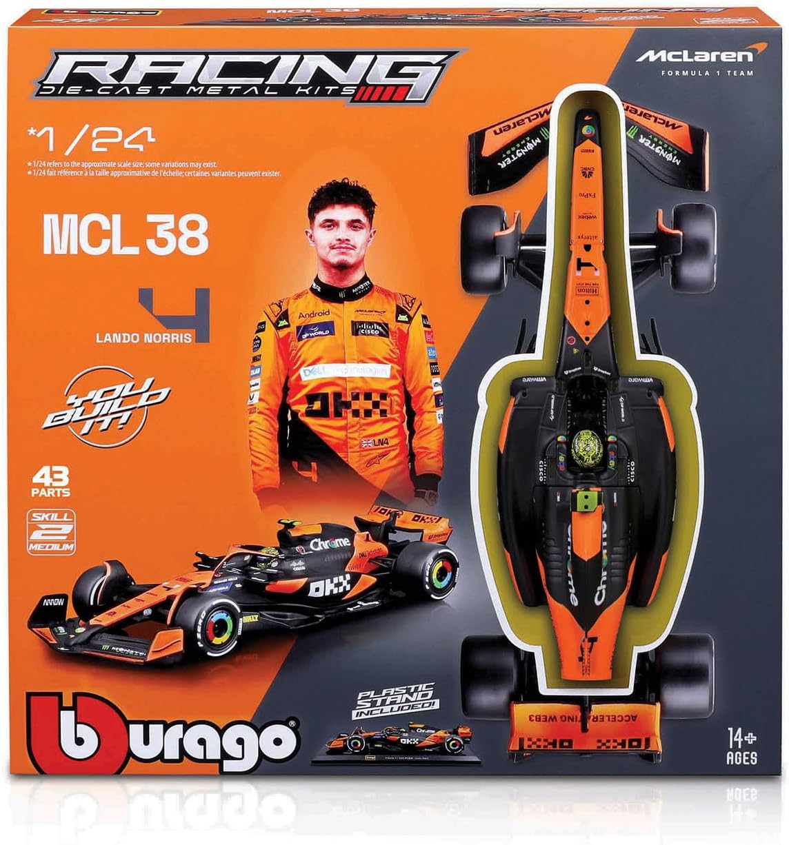 * 18-28504 MODEL KIT MCLAREN MCL38 20241:24 Norris Formula 1 da Assemblare