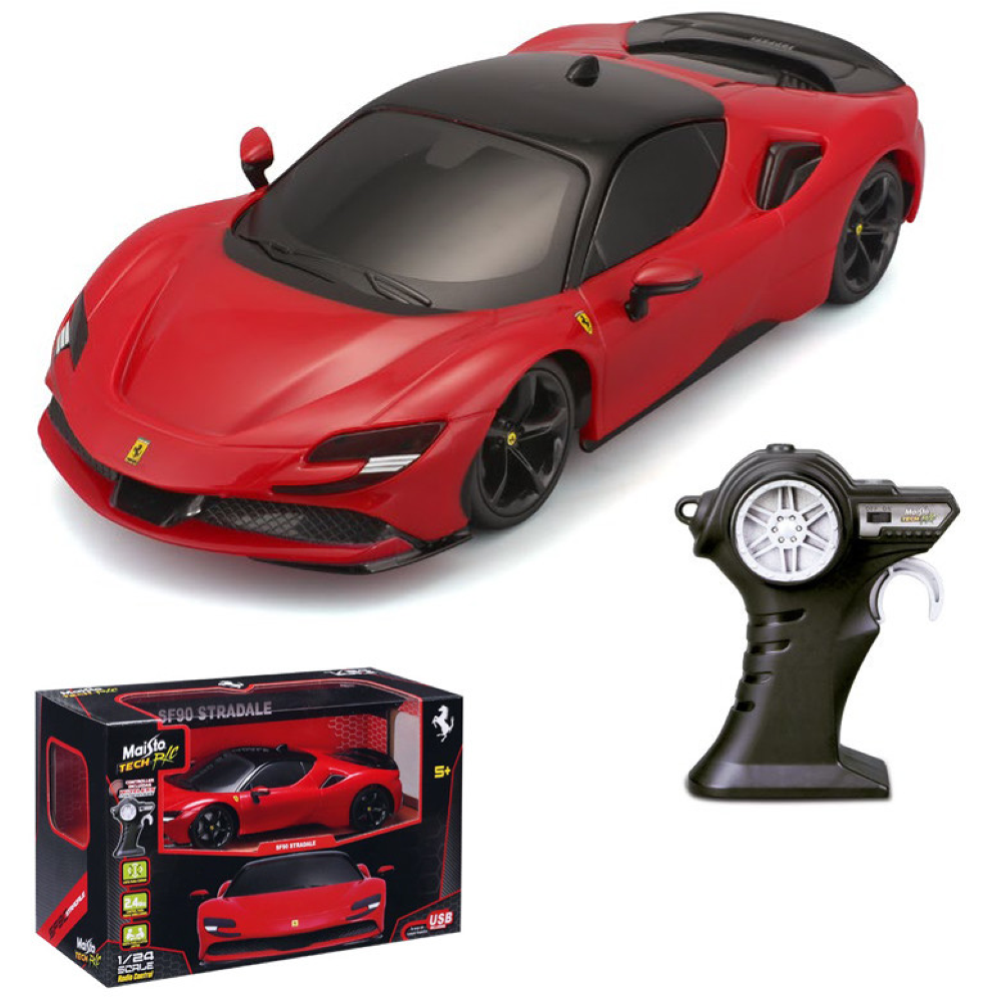82580_82334  Bburago Maisto  RC FERRARI SF90 1:24 Special Pack