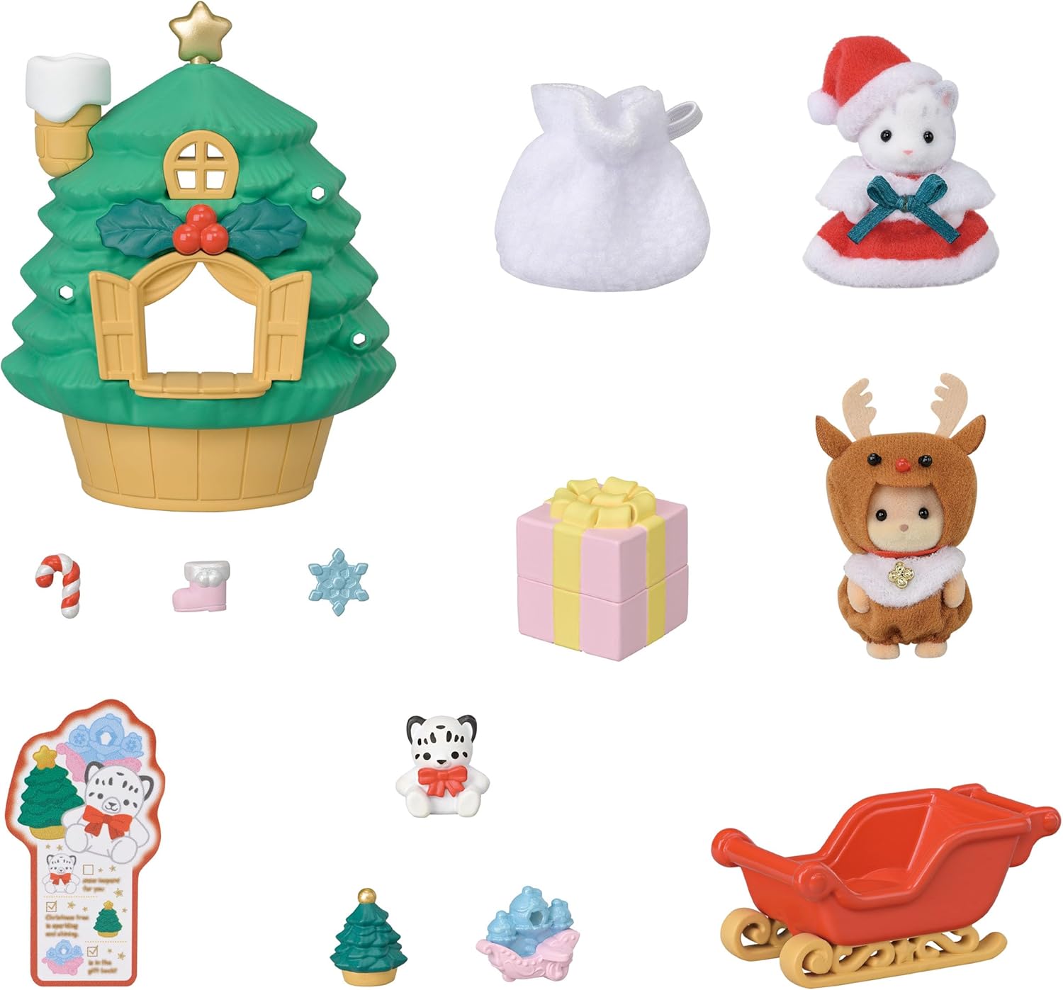 05822 Sylvanian Families La Casa di Babbo Natale Set Natalizio con Personaggi