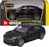 *18-21114 N Bburago Porsche Macan Turbo Electric 1:24  Modello Auto Nera